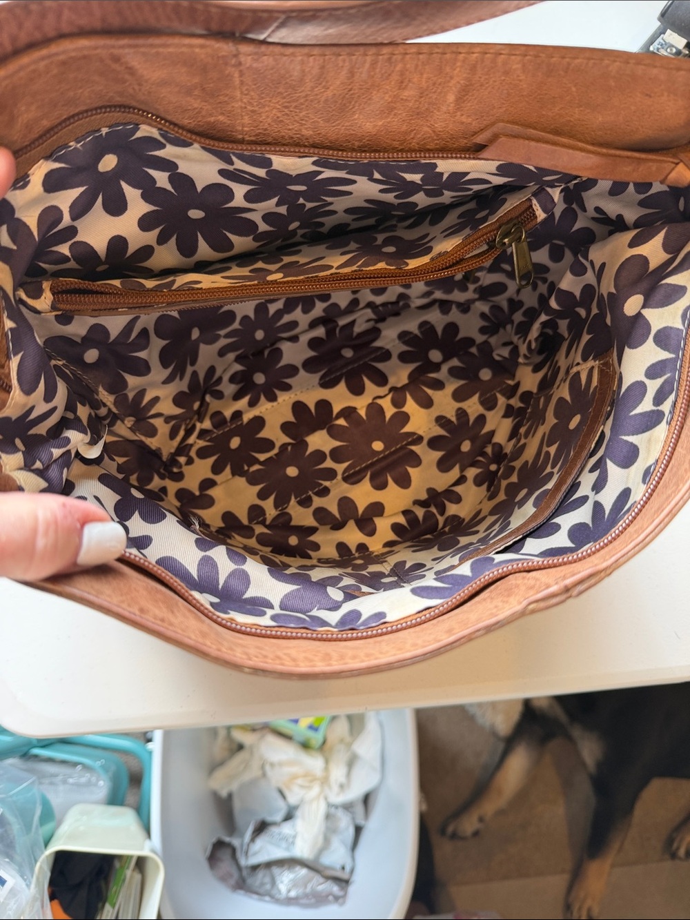 Nino Bossi Leather Shoulder Bag purse - Picture 7 of 9